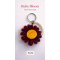Ruby Bloom - Floral Keychain